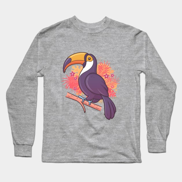 Toucan Long Sleeve T-Shirt by zoljo